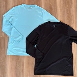 NWOT - real essentials
2 pack Performance Long-Sleeve Crew Neck 
100% polyester
